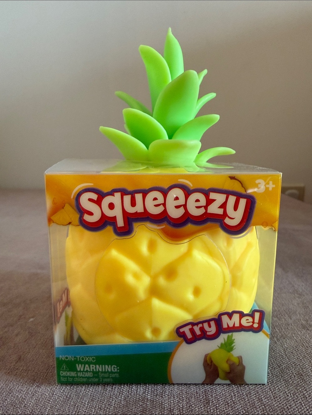 Sunny Days Squeezy Pineapple Fidget Toy | New